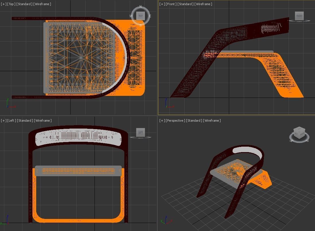 Alpha Chair 3D model_6