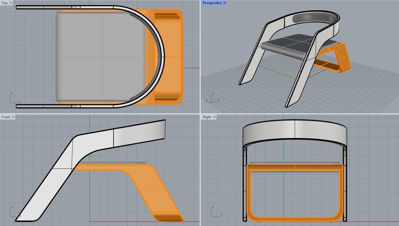 Alpha Chair 3D model_5
