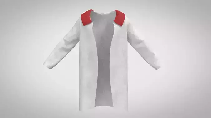 White Especially Low-poly 3D model