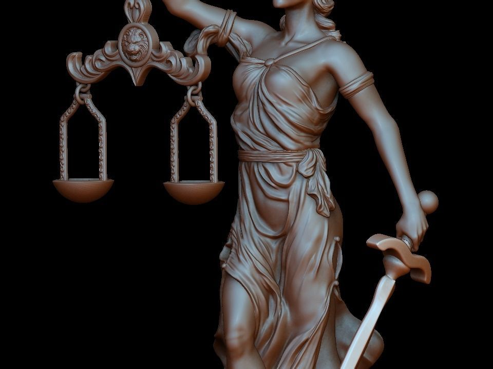 Themis statue 3D print model_26