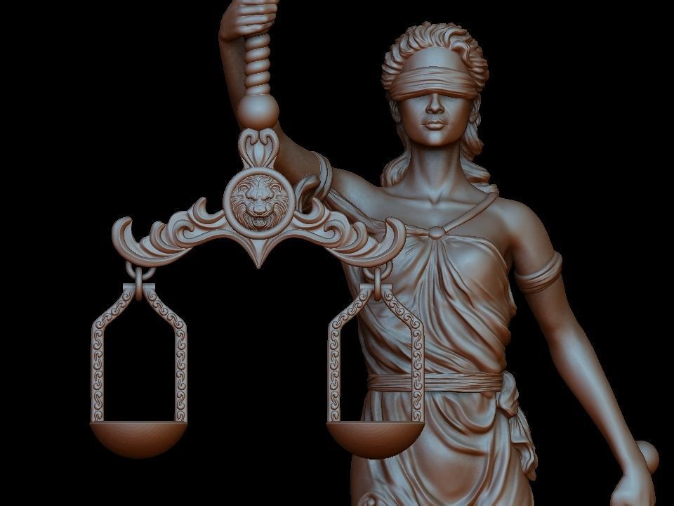 Themis statue 3D print model_21