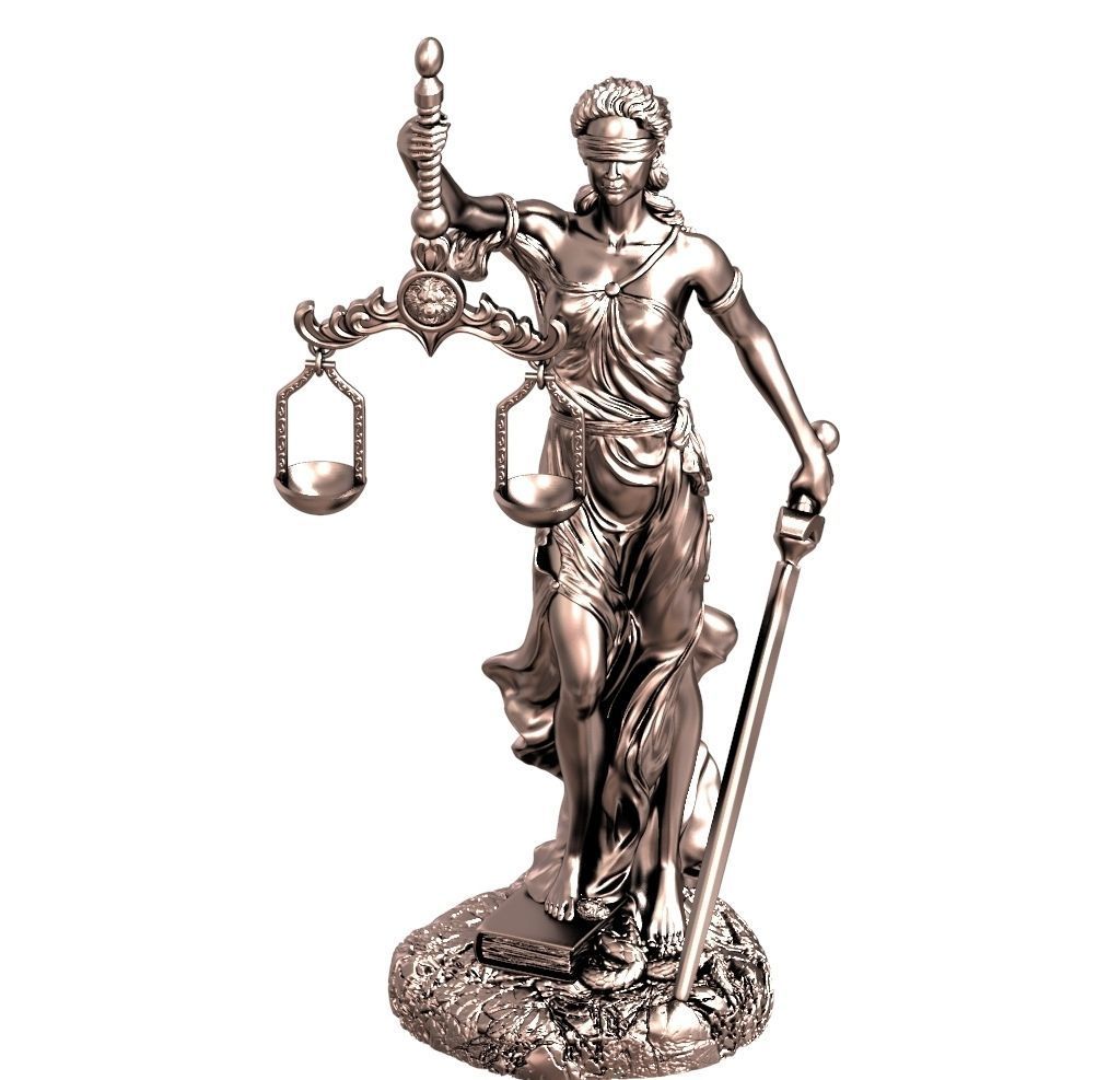 Themis statue 3D print model_8