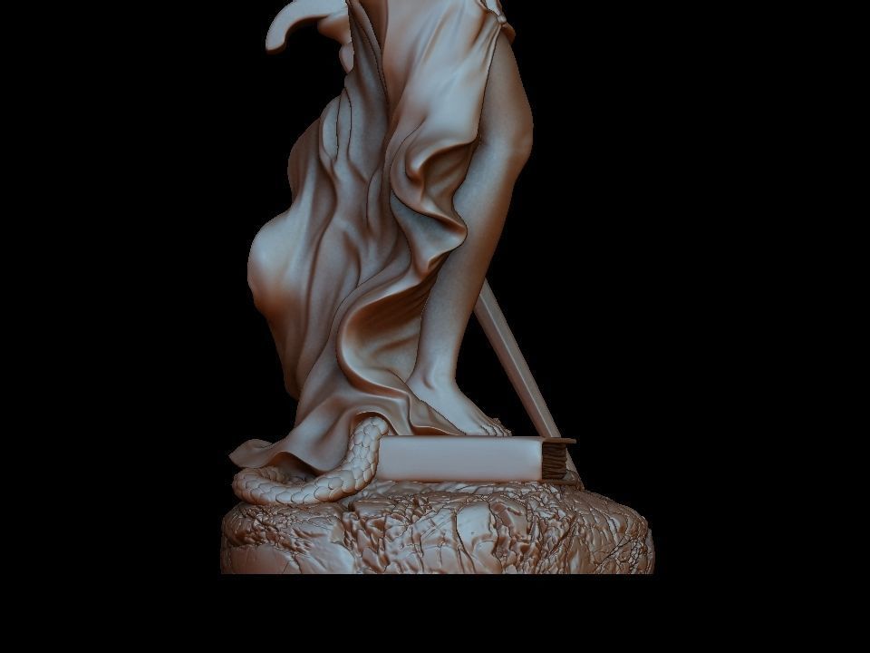 Themis statue 3D print model_11