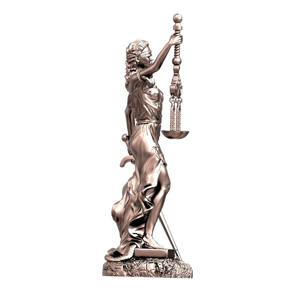 Themis statue 3D print model_2