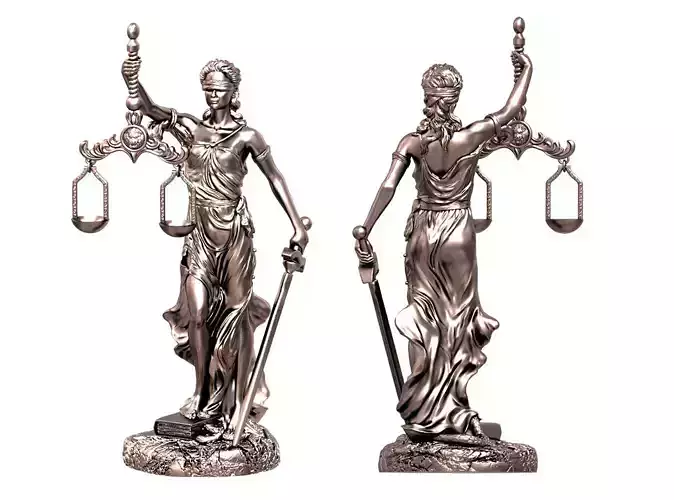 Themis statue 3D print model