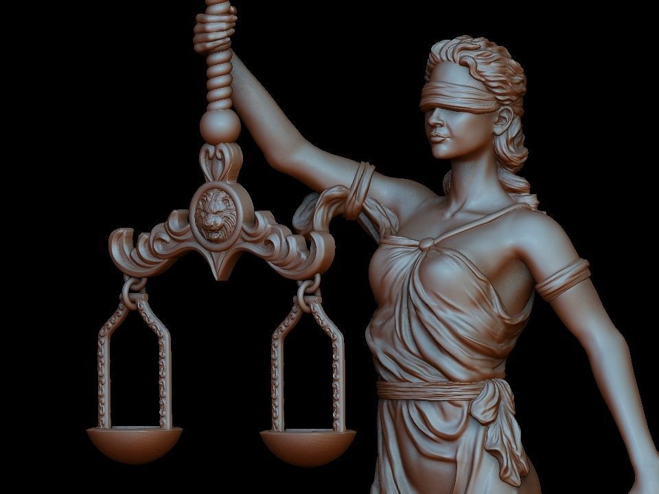 Themis statue 3D print model_25