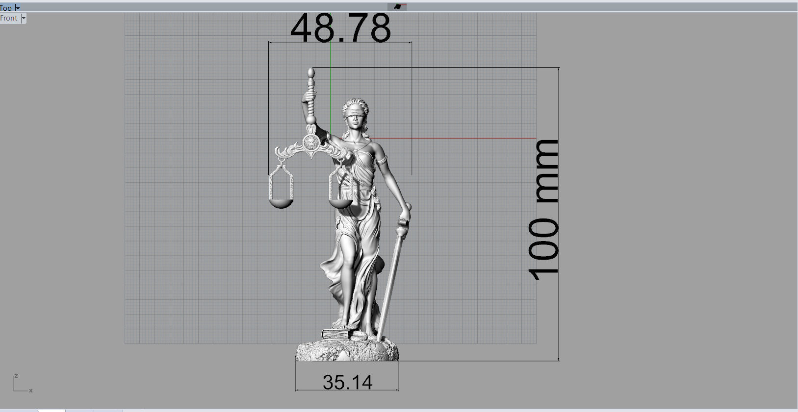 Themis statue 3D print model_18
