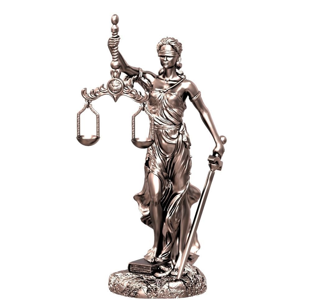 Themis statue 3D print model_3