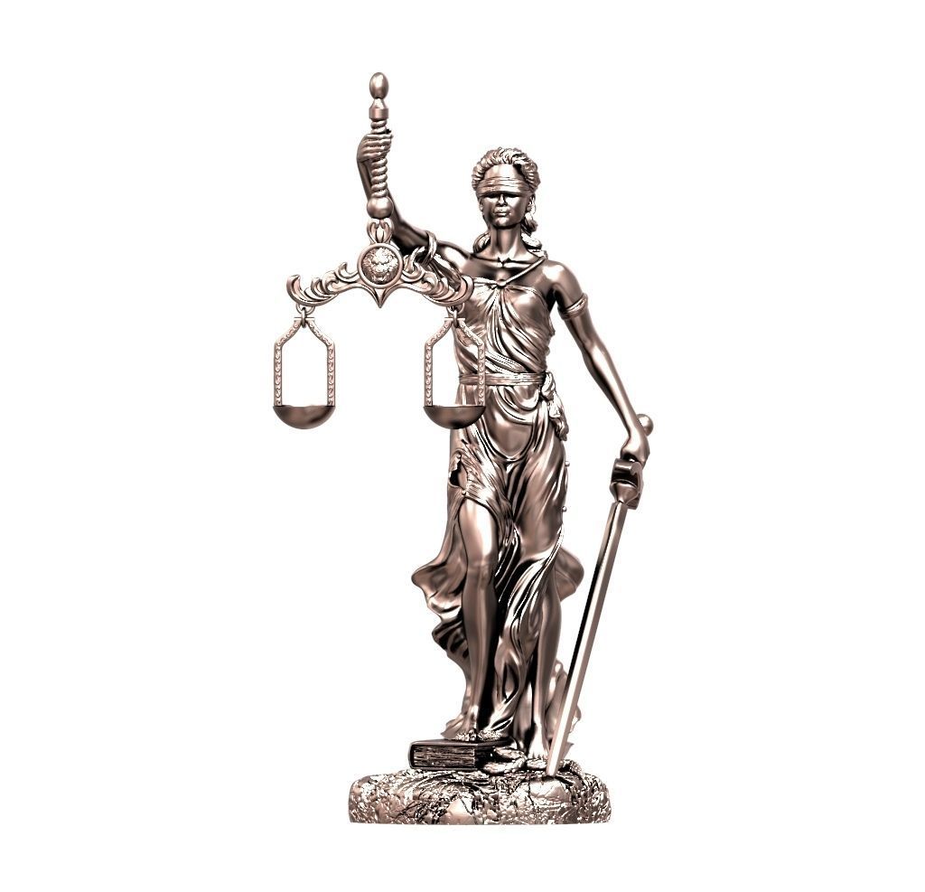 Themis statue 3D print model_4