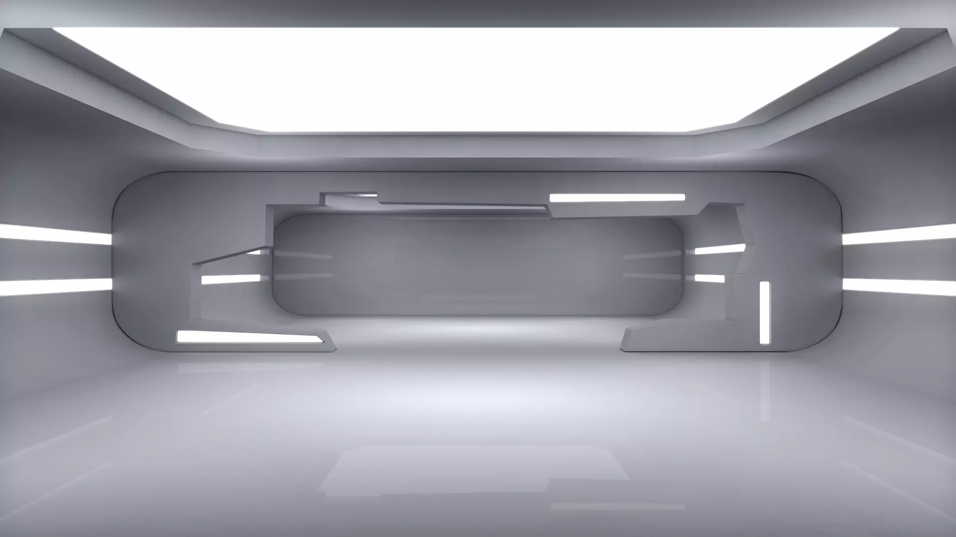 Sci Fi Room Low-poly 3D model_0