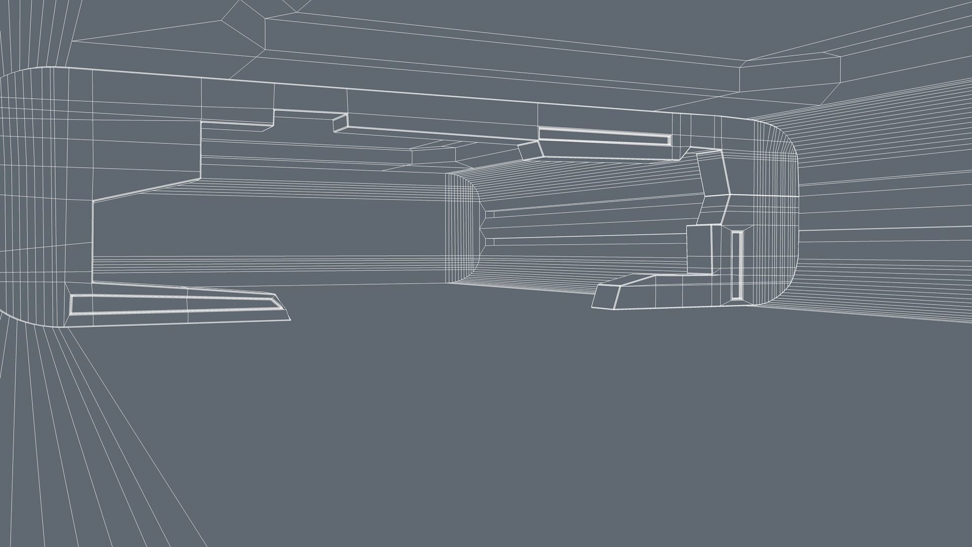 Sci Fi Room Low-poly 3D model_8