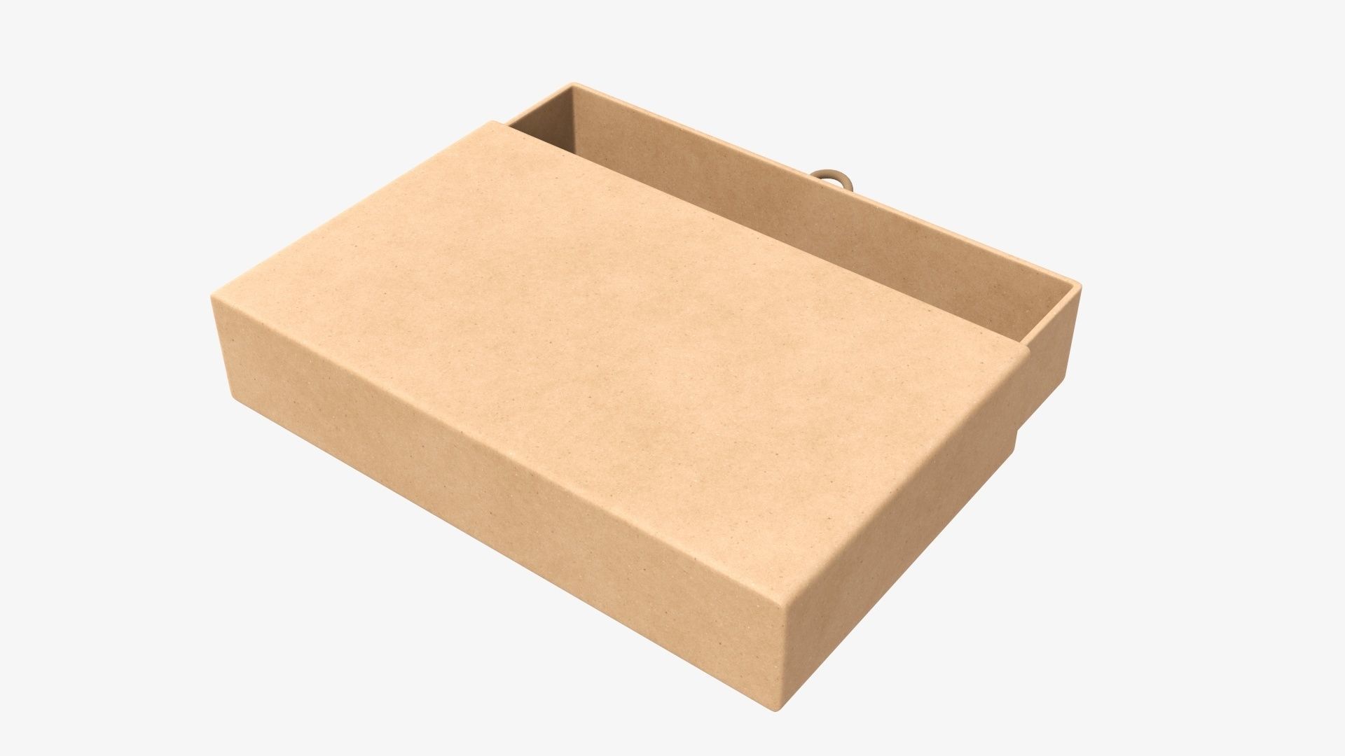 Drawer cardboard gift box 01 3D model_1