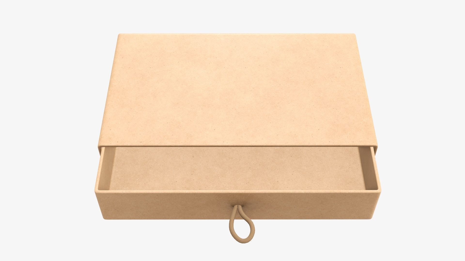 Drawer cardboard gift box 01 3D model_2