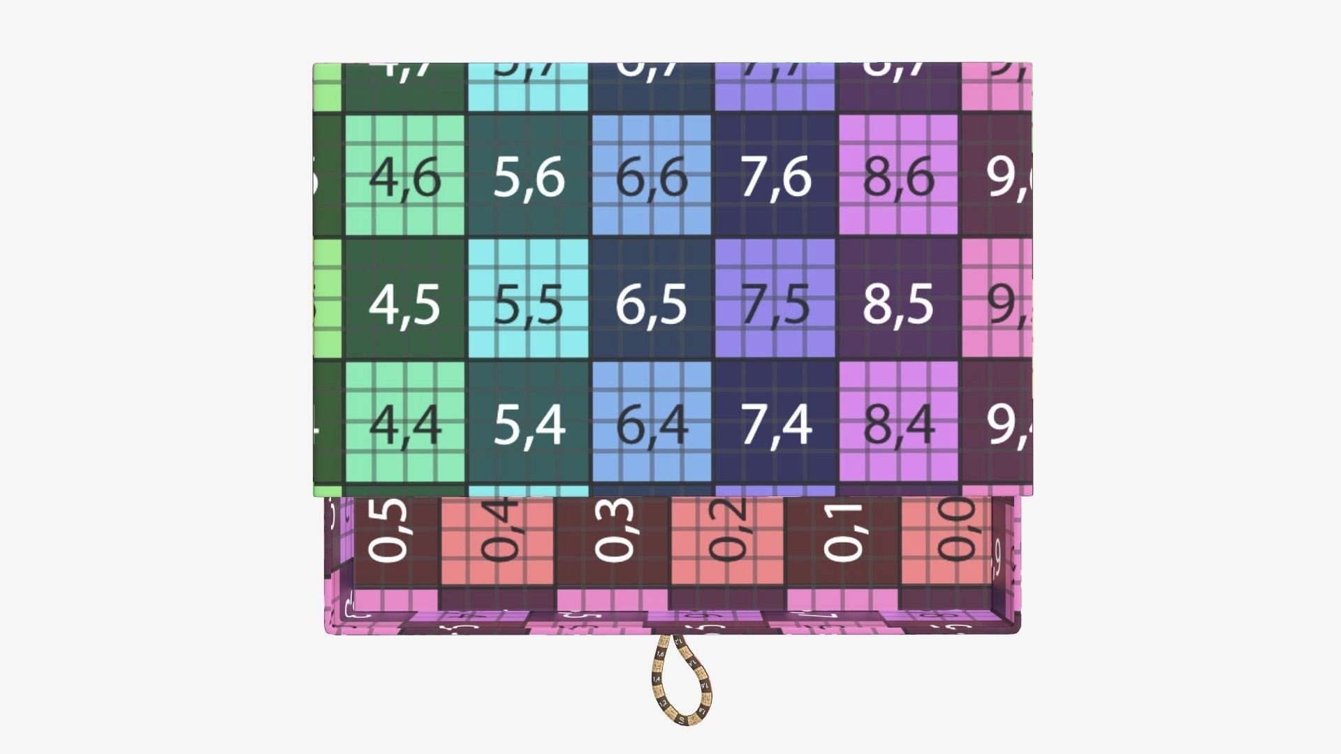 Drawer cardboard gift box 01 3D model_14