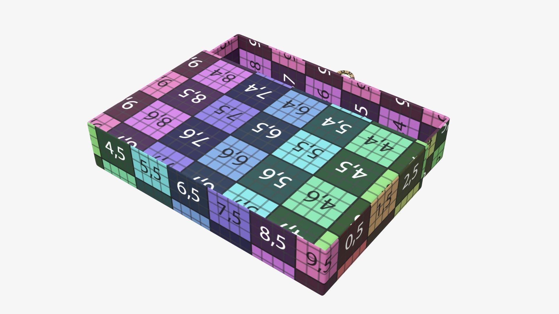 Drawer cardboard gift box 01 3D model_11