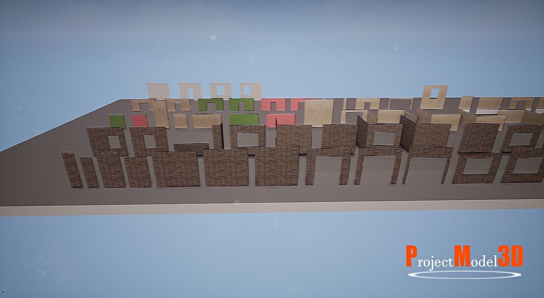 UE4 Modular School Package  Low-poly 3D model_43