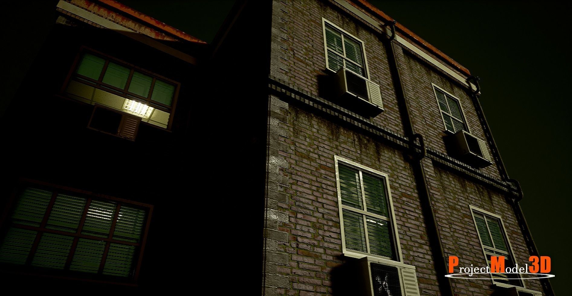 UE4 Modular School Package  Low-poly 3D model_21