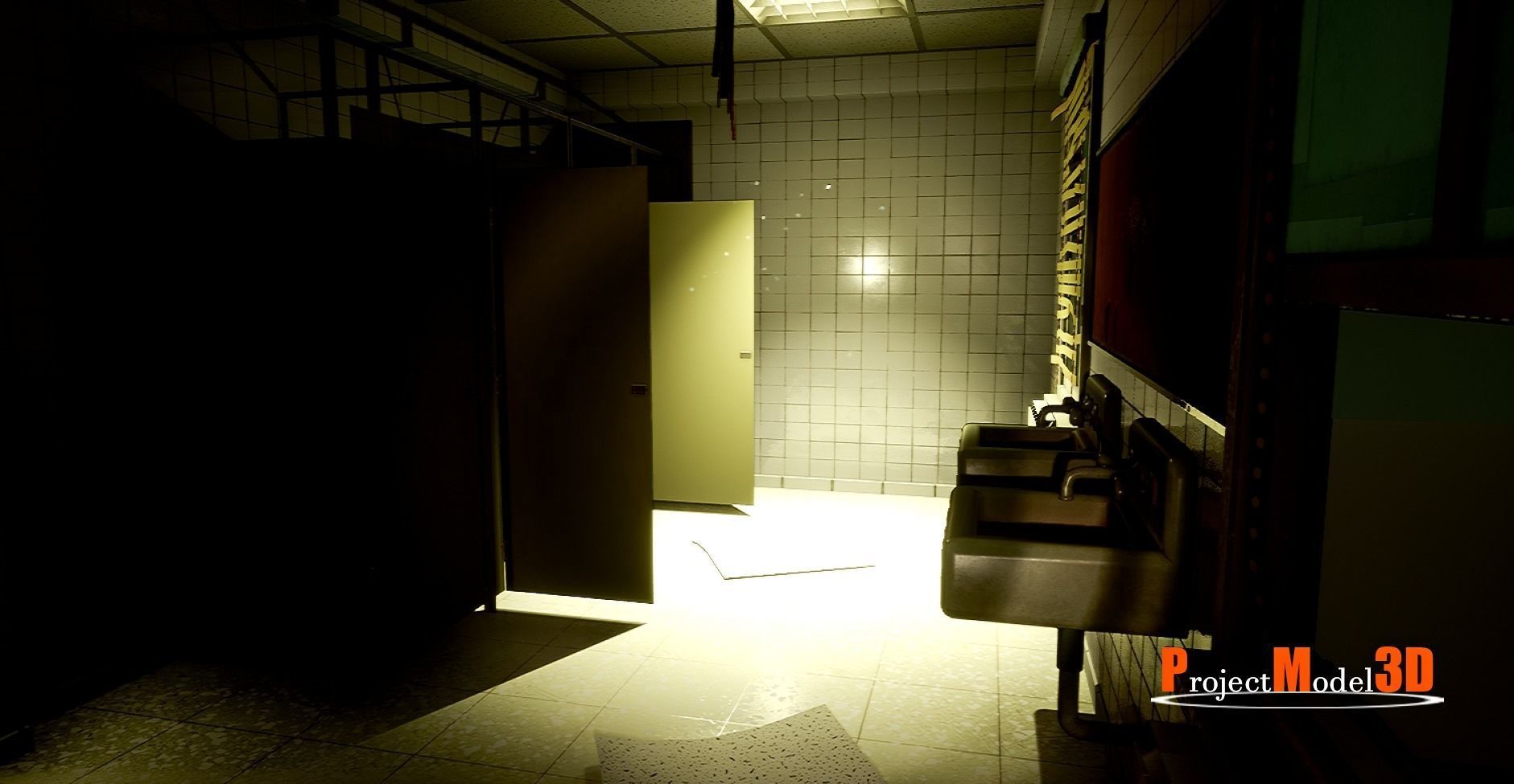 UE4 Modular School Package  Low-poly 3D model_41