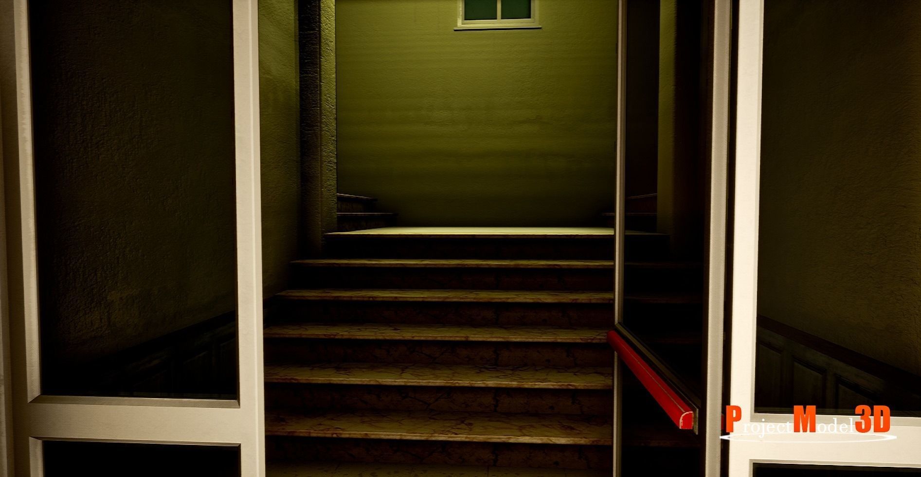 UE4 Modular School Package  Low-poly 3D model_38