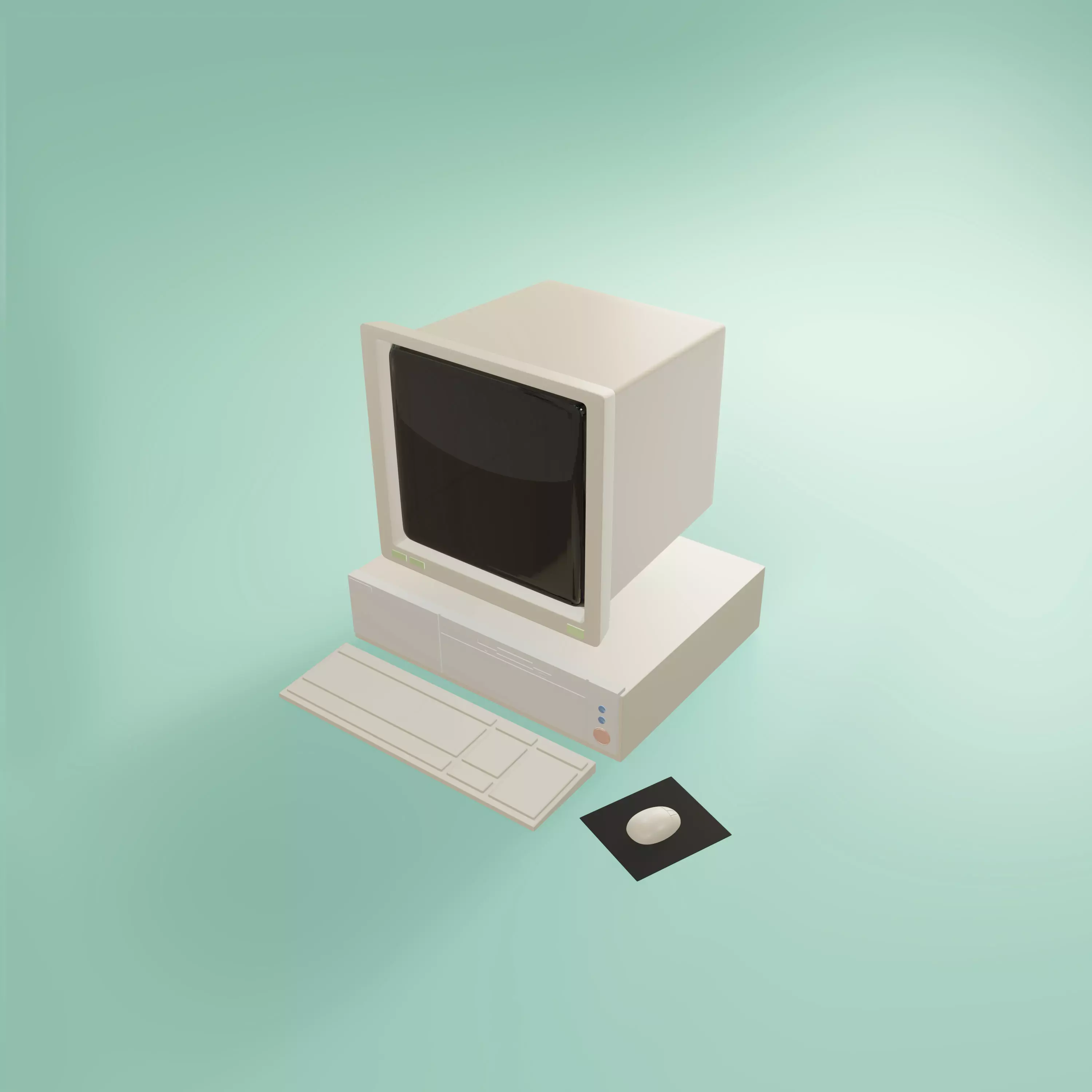 Old PC - Free Free 3D model_0