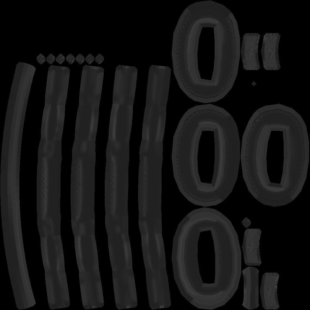 Wire Round Picnic Table 3D model_6