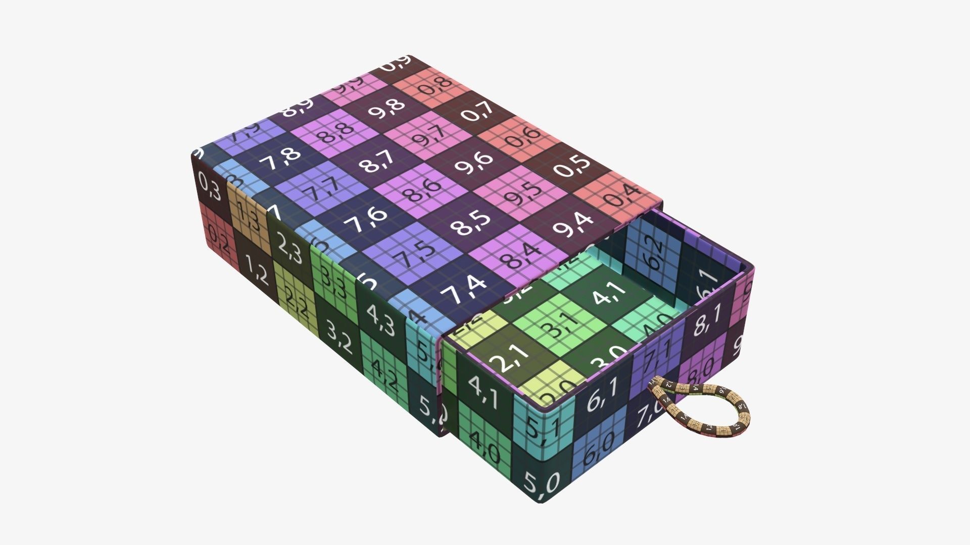 Drawer cardboard gift box 02 3D model_10