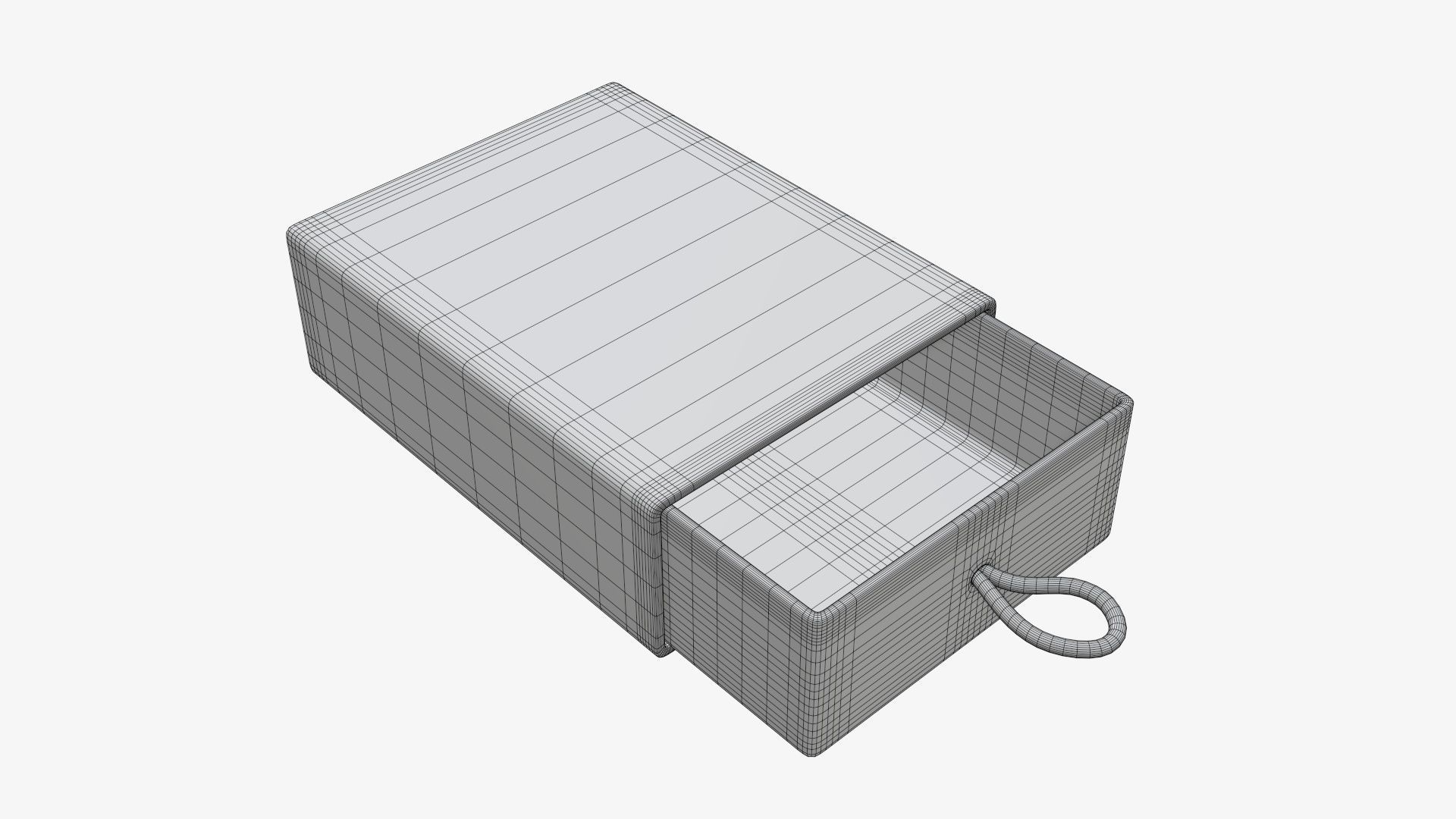 Drawer cardboard gift box 02 3D model_5