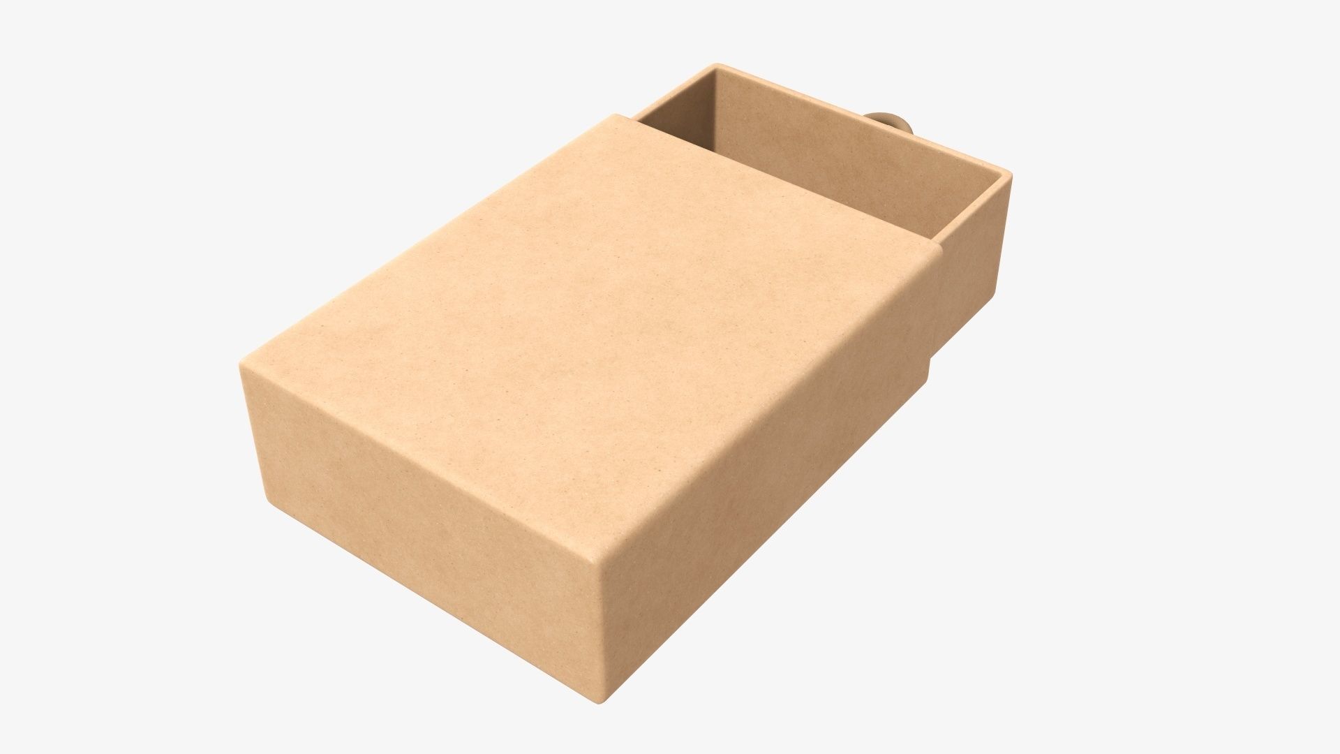 Drawer cardboard gift box 02 3D model_1