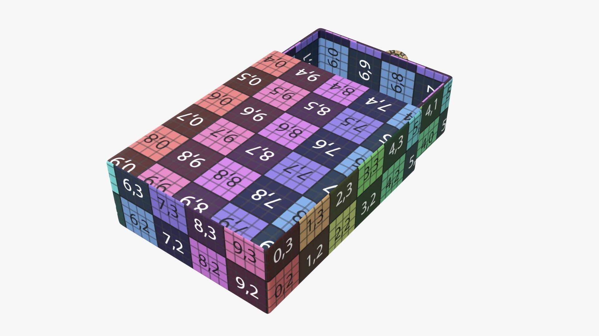 Drawer cardboard gift box 02 3D model_11