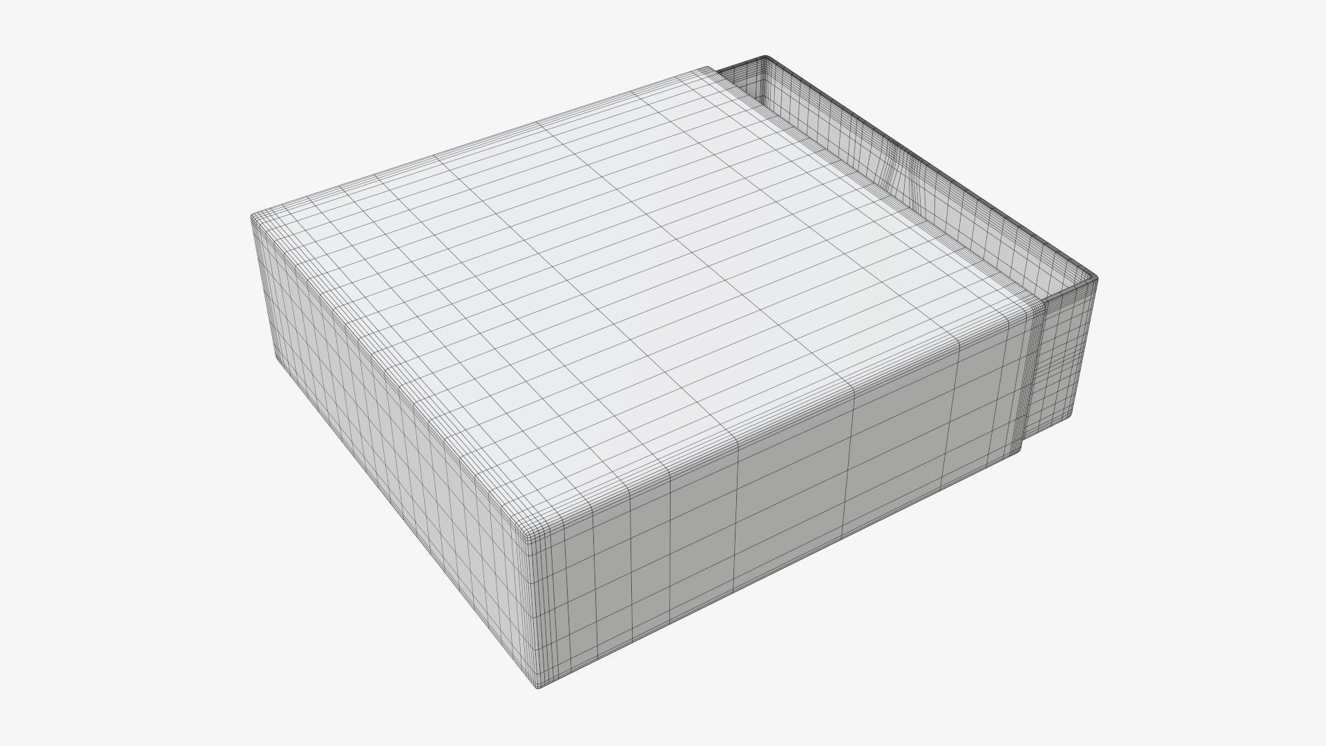 Drawer cardboard gift box 03 3D model_6