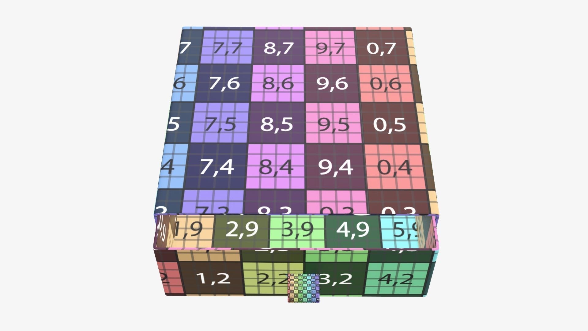 Drawer cardboard gift box 03 3D model_12