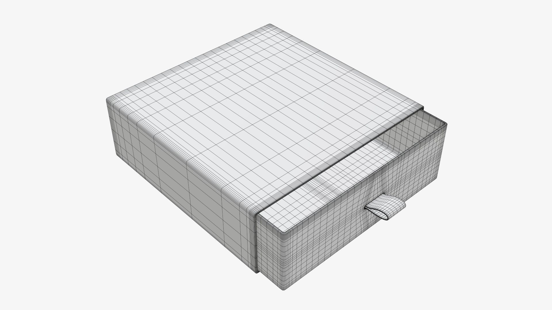 Drawer cardboard gift box 03 3D model_5