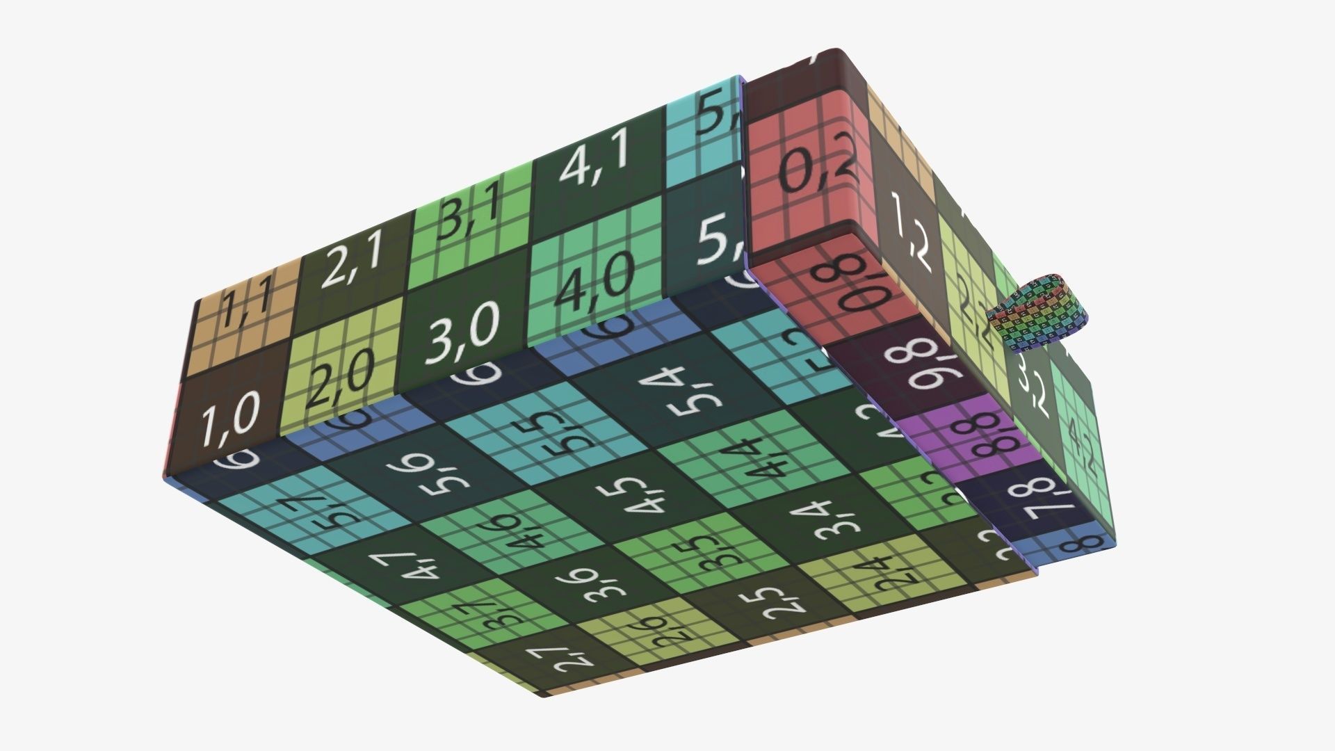 Drawer cardboard gift box 03 3D model_13