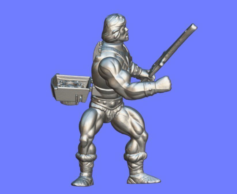 80s MOTU HE-MAN FIGURE - 3D SCAN 3D print model_8