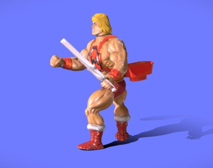 80s MOTU HE-MAN FIGURE - 3D SCAN 3D print model_2