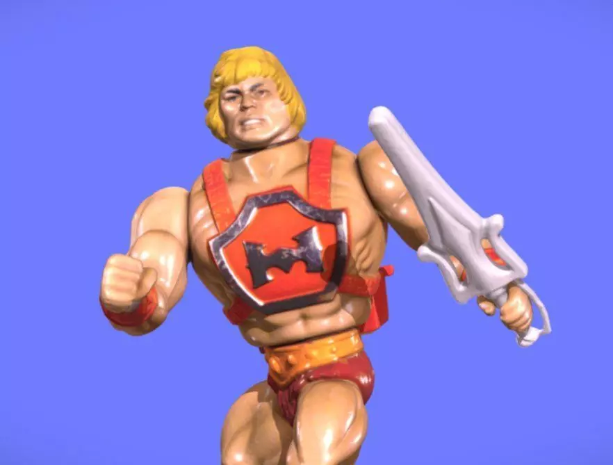 80s MOTU HE-MAN FIGURE - 3D SCAN 3D print model_0