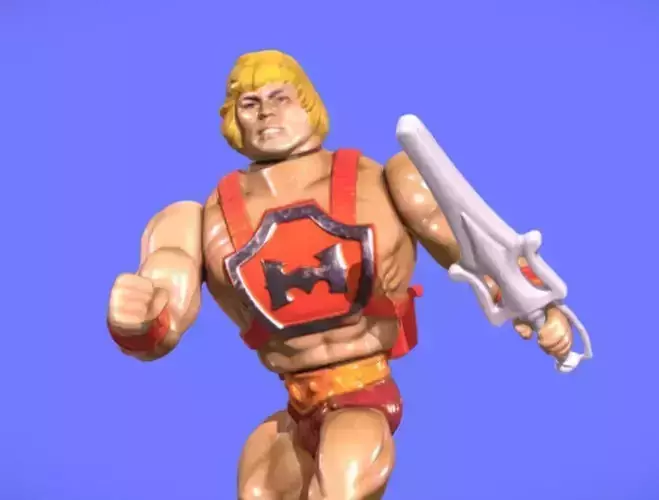 80s MOTU HE-MAN FIGURE - 3D SCAN