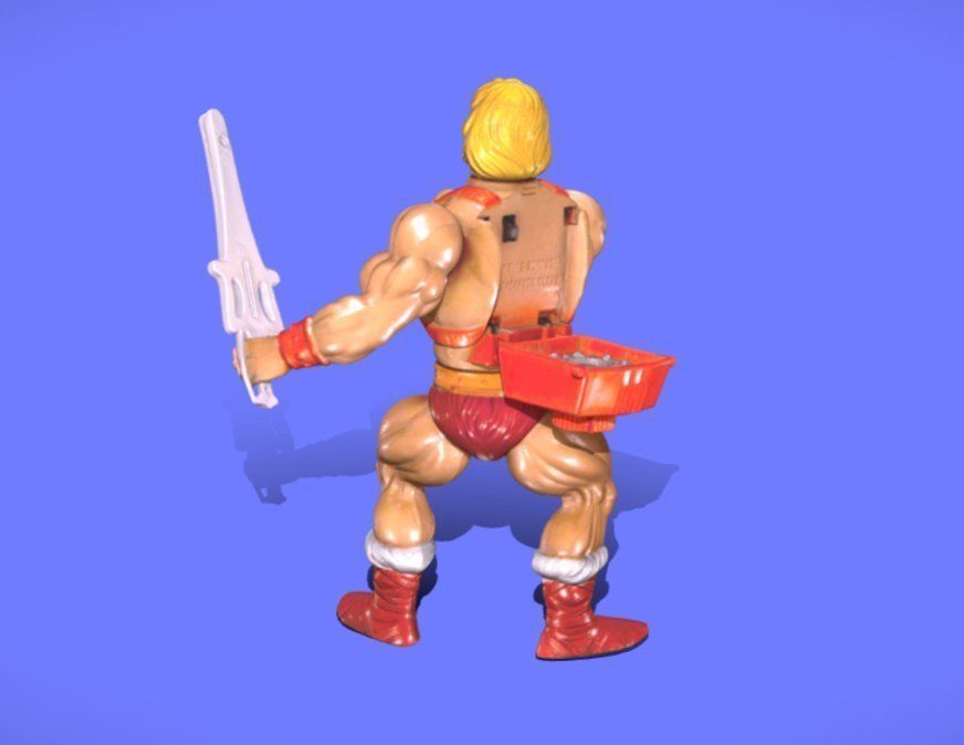 80s MOTU HE-MAN FIGURE - 3D SCAN 3D print model_3