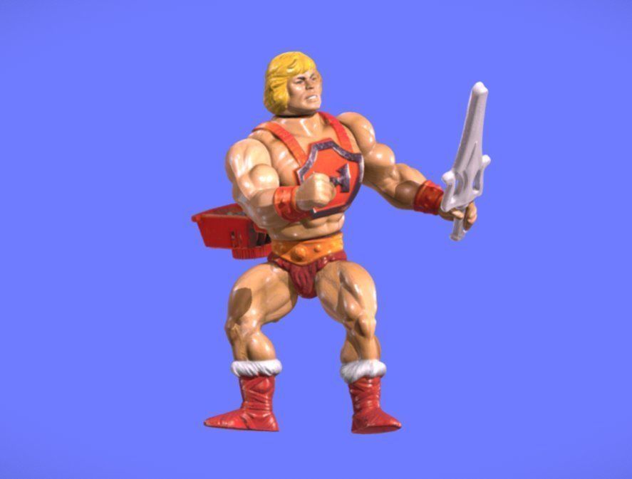 80s MOTU HE-MAN FIGURE - 3D SCAN 3D print model_5