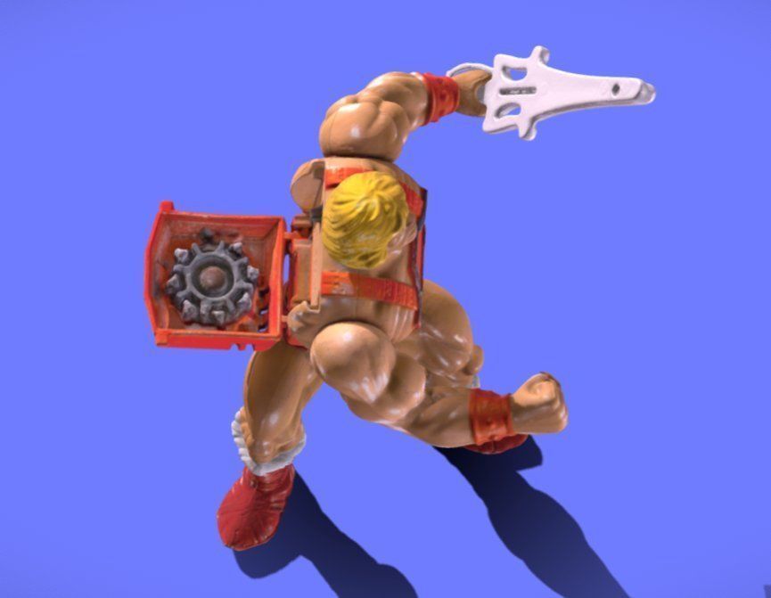 80s MOTU HE-MAN FIGURE - 3D SCAN 3D print model_4