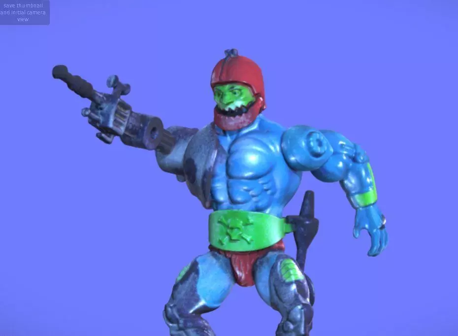 80s MOTU TRAPJAW FIGURE - 3D SCAN 3D print model