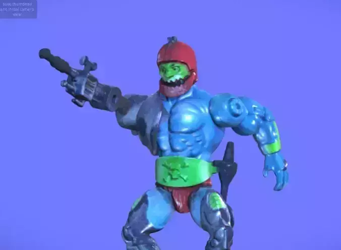 80s MOTU TRAPJAW FIGURE - 3D SCAN