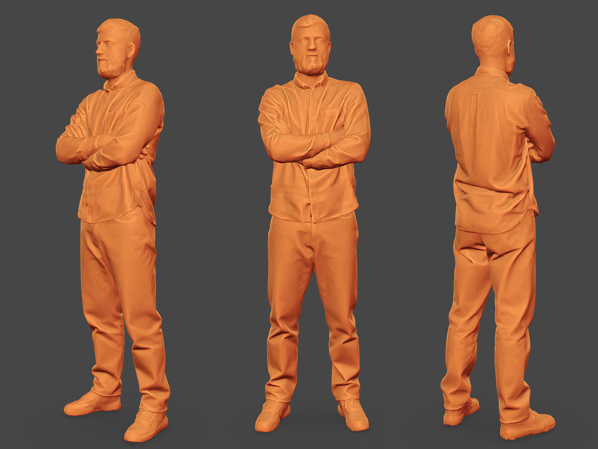 Stylized Man Character 3D model_2