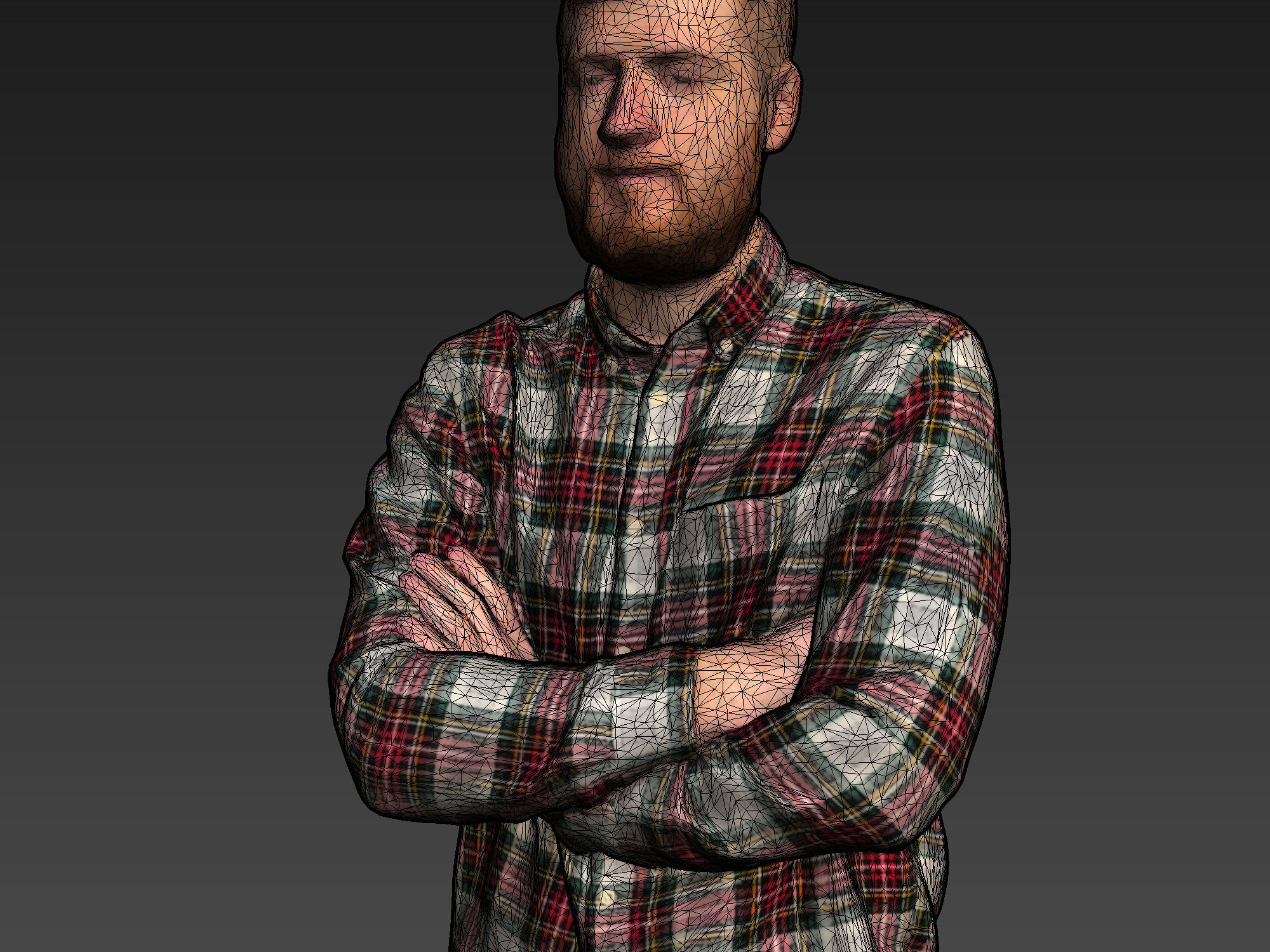 Stylized Man Character 3D model_3