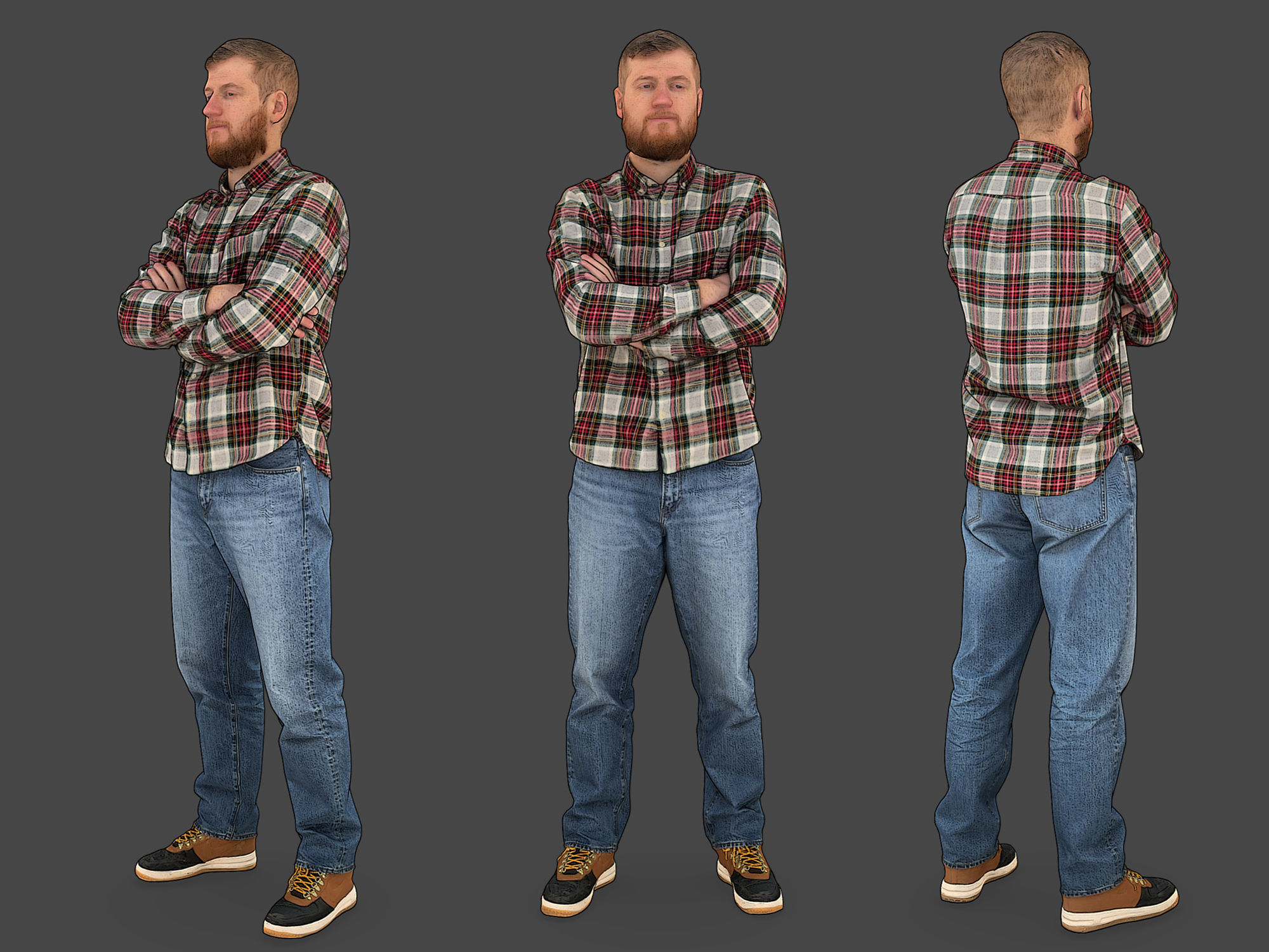 Stylized Man Character 3D model_1