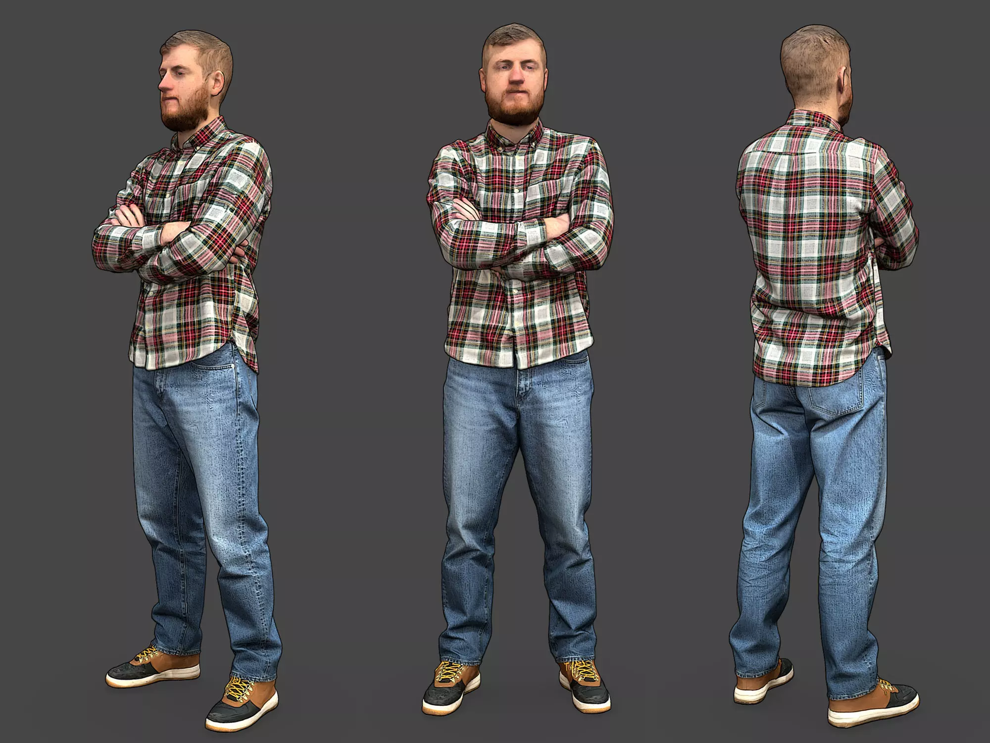 Stylized Man Character 3D model_0