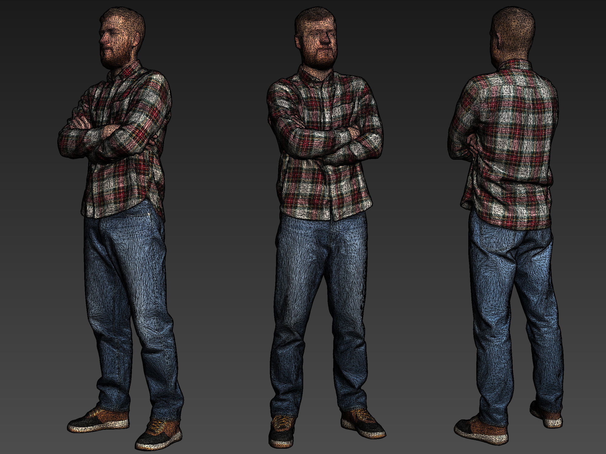 Stylized Man Character 3D model_5