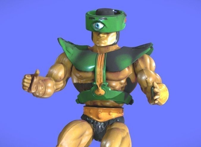80s MOTU TRI-KLOPS FIGURE - 3D SCAN 3D print model