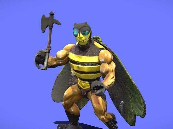 80s MOTU BUZZ-OF FIGURE - 3D SCAN 3D print model