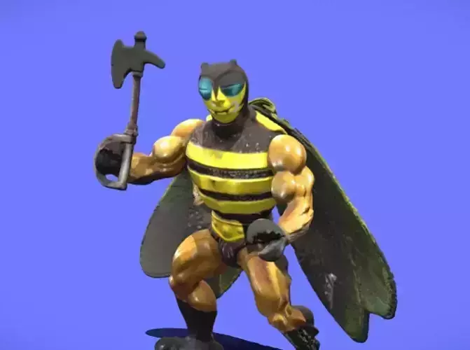80s MOTU BUZZ-OF FIGURE - 3D SCAN 3D print model